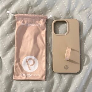 iPhone 14 Pro Max Loopy Case Beige Phone Case